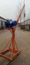 Мини-кран строительный TOR KM 300/500 кг 60/30 м с поворотной стрелой и электролебедкой (220В)