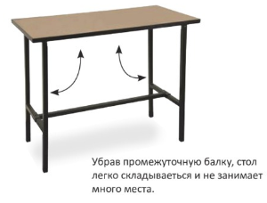 Складывающийся стол TRK1120/540